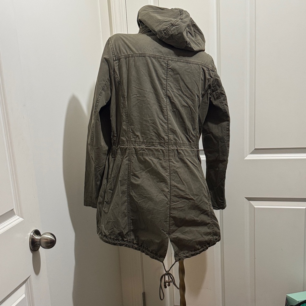 Levi's Olive Utility Jacket with Hood, Women’s Sz M - Picture 7 of 12